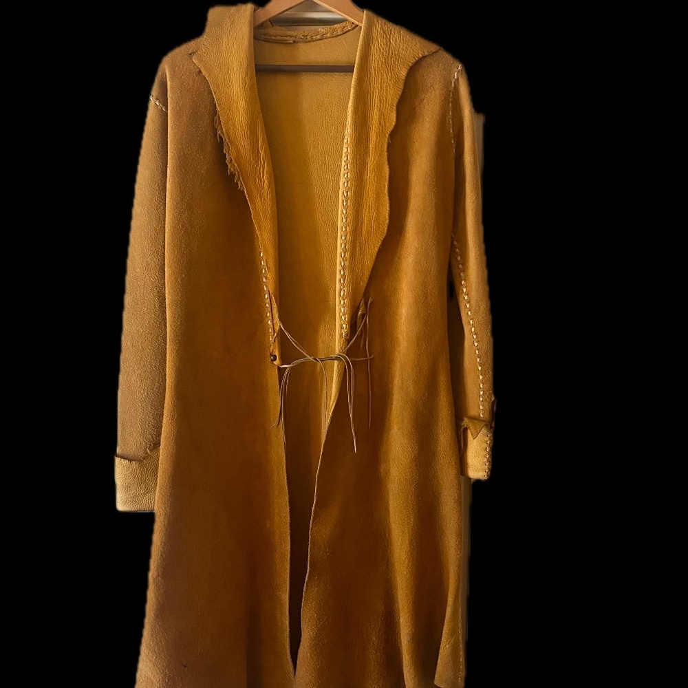 Custom Fringe Leather Coat
